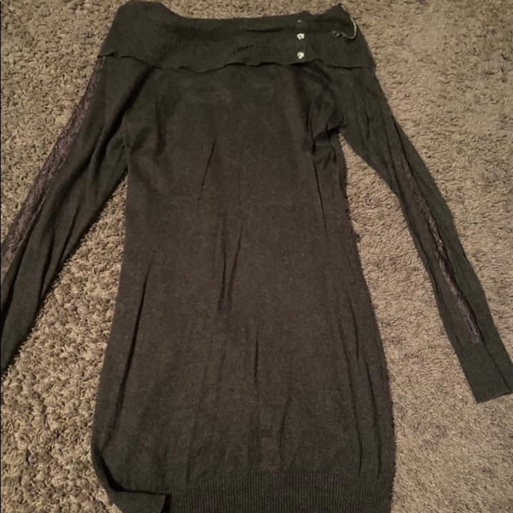 Candies gray sweater dress